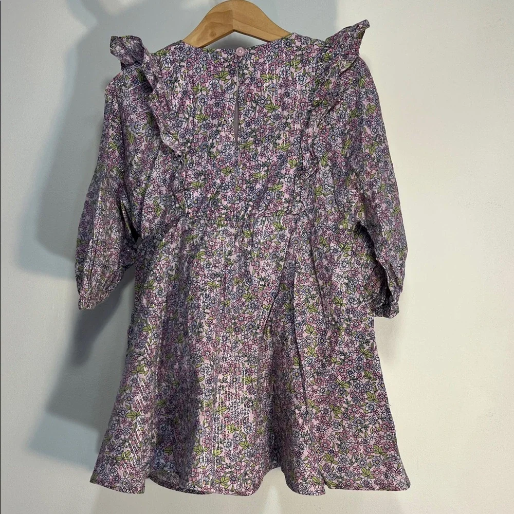 Crewcuts Purple Floral Kids Dress